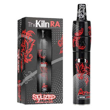 Grunge Black Atmos Kiln Ra Vaporizer Stylized Kit - The Smoke Plug