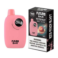 Iced Peach Blast (Peach Ice) Flavored Future Bar Ai7 Disposable Vape Device 7000 Puffs 1PC | thesmokeplug.com