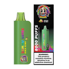 Kika Kiwi Flavored Dummy Disposable Vape Device with 8000 Puffs