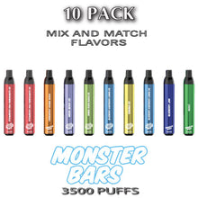 Monster Bars Disposable Vape Device by Jam Monster – 10PK