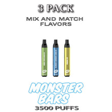 Monster Bars Disposable Vape Device by Jam Monster – 3PK