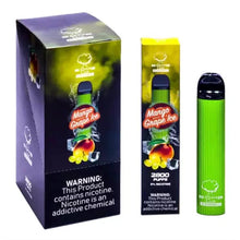 Mango Grape Ice flavor Bomb Lux Disposable Vape 10PK | thesmokeplug.com
