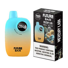 Mercury Lada (Pina Colada Ice) Flavored Future Bar Ai7 Disposable Vape Device 7000 Puffs 1PC | thesmokeplug.com