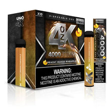 Peachy Mango Pineapple flavored Uno 4K Disposable Vape Pod