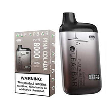Pina Colada Flavored Leaf Bar Platinum Disposable Vape Device 8000 Puffs 3PK | thesmokeplug.com
