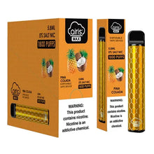 Pina Colada flavored Airis MAX Disposable Vape Device 1600 Puffs