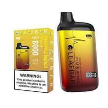 Pineapple Mango Peach Flavored Leaf Bar Platinum Disposable Vape Device 8000 Puffs 3PK | thesmokeplug.com