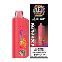 Rainbow Rapper Flavored Dummy Disposable Vape Device with 8000 Puffs