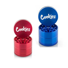 Red Blue Santa Cruz Cookies Shredder Herb Grinder - The Smoke Plug