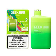 Sour Apple Ice Flavored Geek Bar B5000 Disposable Vape Device - 5000 Puffs | thesmokeplug.com - 1PC | thesmokeplug.com