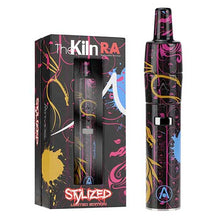 Splatter Black Atmos Kiln Ra Vaporizer Stylized Kit - The Smoke Plug