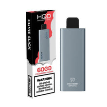 Strawberry Banana Flavored HQD Cuvie Slick Disposable Vape Device 6000 Puffs β 1PC | thesmokeplug.com