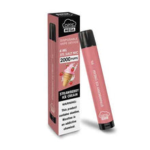 Strawberry Ice Cream flavored Airis MEGA Disposable Vape Device 2000 Puffs