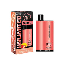 Strawberry Mango Flavored Fume UNLIMITED Disposable Vape Device