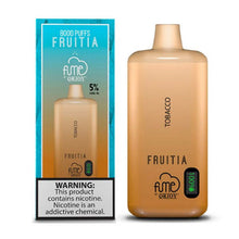 Tobacco Flavored Fume FRUITIA Disposable Vape Device - 8000 Puffs | thesmokeplug.com - 6PK