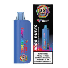 Trollz Twist Flavored Dummy Disposable Vape Device with 8000 Puffs