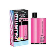 Watermelon Bubblegum flavored Fume UNLIMITED Disposable Vape Device 7000 Puffs