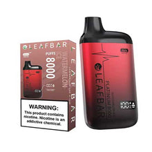 Watermelon Ice Flavored Leaf Bar Platinum Disposable Vape Device 8000 Puffs 3PK | thesmokeplug.com