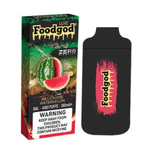 Watermelon Millionaire Flavored Foodgod Luxe ZERO 0% Disposable Vape Device 2400 puffs