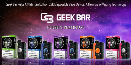 Geek Bar Pulse X Platinum Edition Disposable Vape Device | 25K Puffs