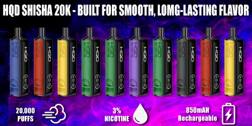 HQD Shisha 20K Disposable Vape Review