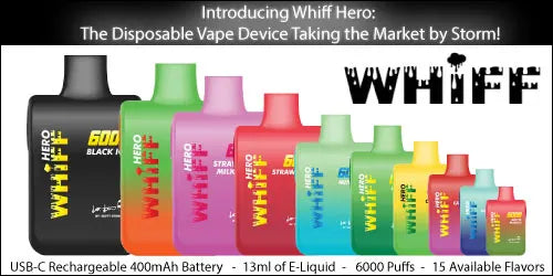 Introducing Whiff Hero: A Disposable Vaping Experience Like No Other
