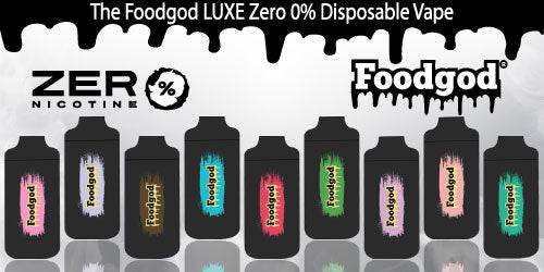 The Foodgod LUXE Zero 0% Disposable Vape Pod low Nicotine
