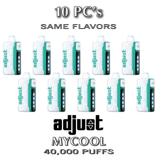 Adjust MyCool Disposable Vape Device | 40k Puffs - 10PC The Smoke Plug Adjust MyCool Disposable Vape Device | 40k Puffs - 10PC The Smoke Plug