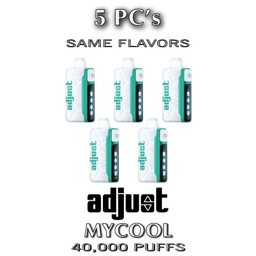 Adjust MyCool Disposable Vape Device | 40k Puffs - 5PC The Smoke Plug Adjust MyCool Disposable Vape Device | 40k Puffs - 5PC The Smoke Plug
