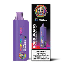 Alien Invasion Flavored Dummy Vapes 1% Disposable Vape Device - 8000 Puffs | thesmokeplug.com - 1PC