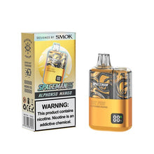 Alphonso Mango Flavored Spaceman 10K Pro Disposable Vape Device 1PC |  The Smoke Plug