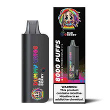 Bad Berry Flavored Dummy Vapes 1% Disposable Vape Device - 8000 Puffs | thesmokeplug.com - 3PK
