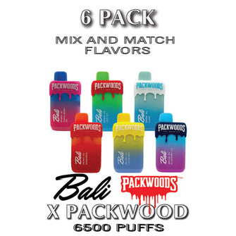 Bali x Packwoods 5% Disposable Vape Device | 6500 PUFFS - 6PK
