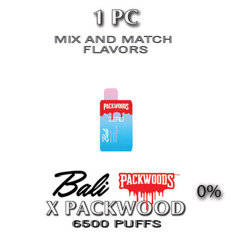 Bali X Packwoods 0% Disposable Vape Device | 6500 PUFFS - 1PC | thesmokeplug.com