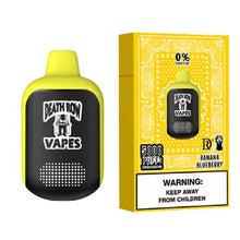 Banana Blueberry Flavored Death Row Vapes 0% Disposable Vape Device - 5000 Puffs | thesmokeplug.com - 1PC