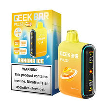 Banana Ice Flavored Geek bar Pulse Disposable Vape Device - 15000 Puffs | thesmokeplug.com - 6PK

