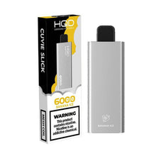 Banana Ice Flavored HQD Cuvie Slick Disposable Vape Device 6000 Puffs – 6PK | thesmokeplug.com