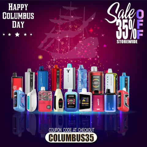 COLUMBUS DAY SALE ALL DISPOSABLE APES LESS 35%