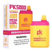 Berries Banana Flavored Pod King x Kado Bar PK5000 Disposable Vape Device - 5000 Puffs | thesmokeplug.com -  6PK