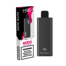 Black Dragon Flavored HQD Cuvie Slick Disposable Vape Device 6000 Puffs – 6PK | thesmokeplug.com