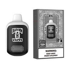 Black Ice Flavored Death Row Vapes 0% Disposable Vape Device - 5000 Puffs | thesmokeplug.com - 10PK