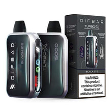 Black Ice Flavored Rifbar Turbo-X Disposable Vape Device 6PK | The Smoke Plug