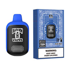 Blue Razz Flavored Death Row Vapes 0% Disposable Vape Device - 5000 Puffs | thesmokeplug.com - 3PK
