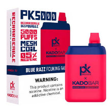 Blue Razz Fcuking Fab Flavored Pod King x Kado Bar PK5000 Disposable Vape Device - 5000 Puffs | thesmokeplug.com -  3PK