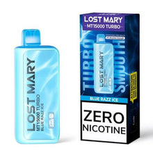 Blue Razz Ice 0% Flavored Lost Mary MT15000 Turbo 0% Disposable Vape Device - 15K Puffs - 5PC | The Smoke Plug