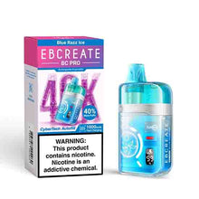 Blue Razz Ice Flavored EBCREATE BC Pro Disposable Vape Device - 40K Puffs  | The Smoke Plug