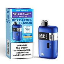 Blue Razz Ice Flavored Lost Mary Ultrasonic Disposable Vape Device - 35k Puffs  | The Smoke Plug