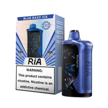 Blue Razz Ice Flavored RiA NV30K Disposable Vape Device - 30K Puffs | The Smoke Plug
