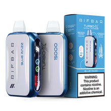 Blue Razz Flavored Rifbar Turbo-X Disposable Vape Device 3PK | The Smoke Plug