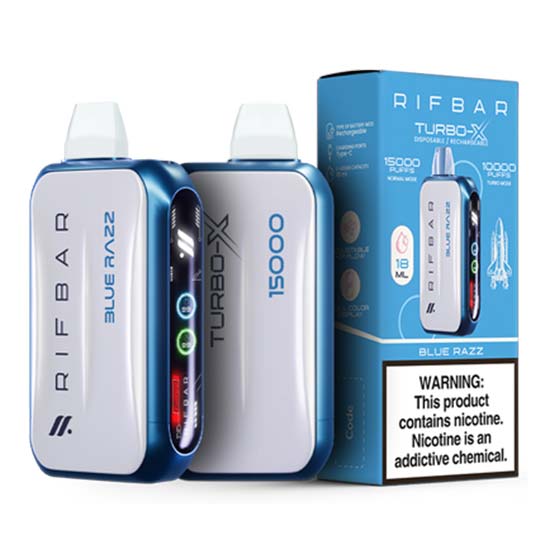 Rifbar Turbo-X Disposable Vape Device | 15000 Puffs - 1PC The Smoke Plug Rifbar Turbo-X Disposable Vape Device | 15000 Puffs - 1PC The Smoke Plug